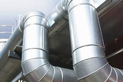 Duto redondo galvanizado para sistemas de HVAC